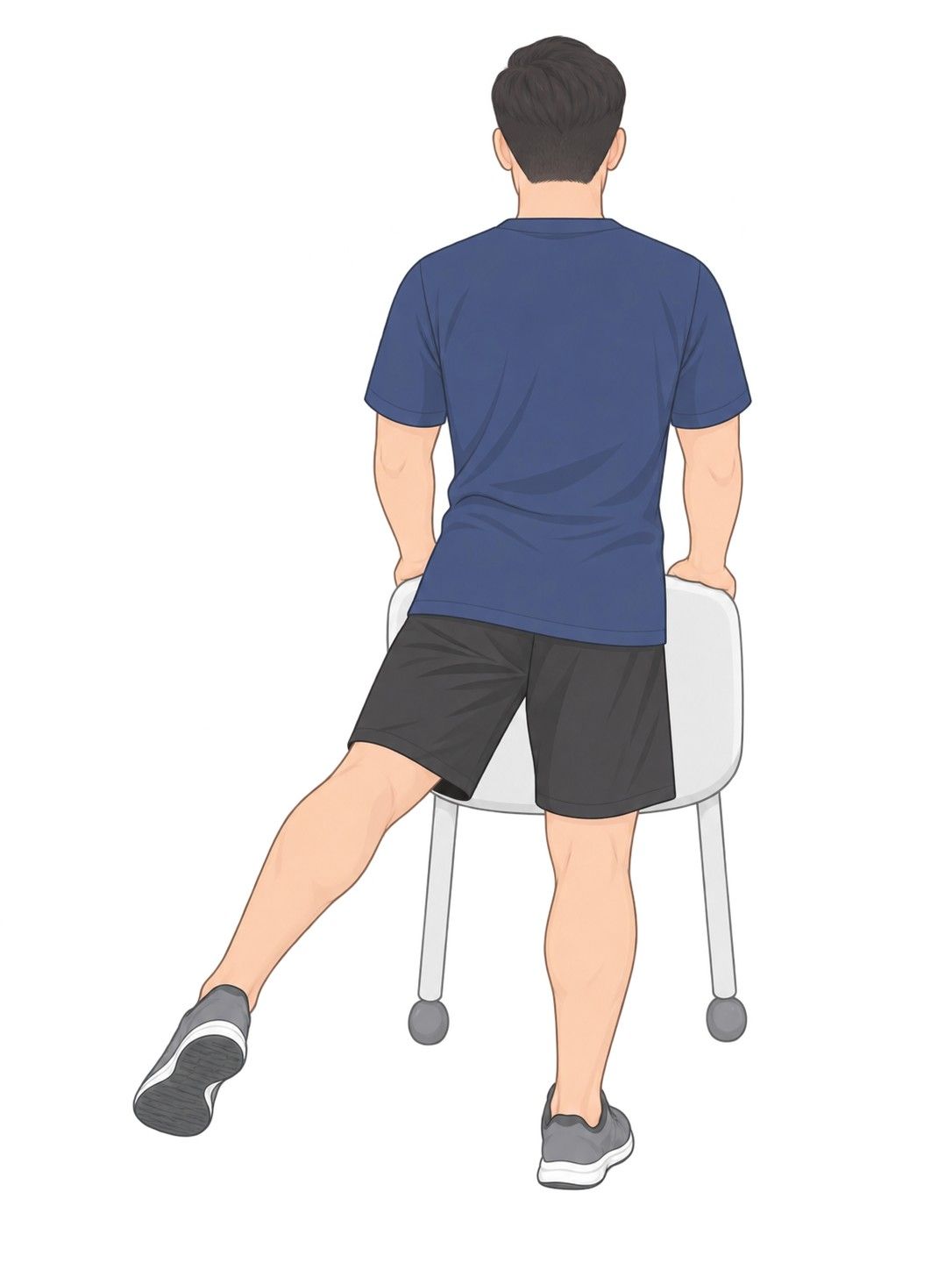 뒤에서 본 자세